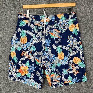 NEW ST.Johns Bay Floral Tropical‎ Cargo Swim Trunks Size L